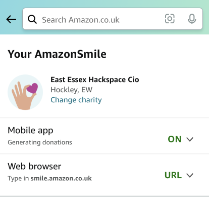 File:Amazon Smile App - iOS - Settings.png